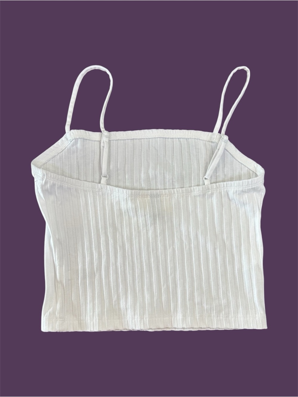 Universal Thread White Ribbed Cami Tank Top - Picture 2 of 4